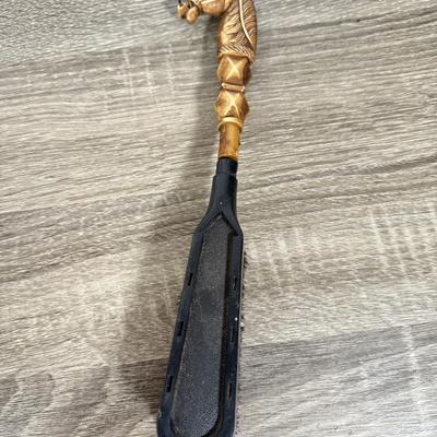 LOT 100D: Vintage Horse Collection: Large Lighter, Brush, Statues, Avon Bottle & Knobs