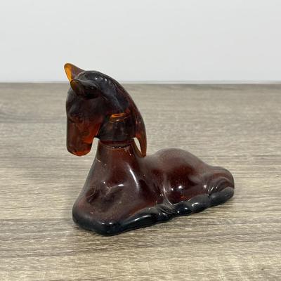 LOT 100D: Vintage Horse Collection: Large Lighter, Brush, Statues, Avon Bottle & Knobs