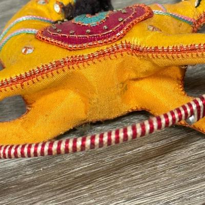 LOT 101L: Vintage Sicilian Fabric Horse Figures & Wood Horse & Cart