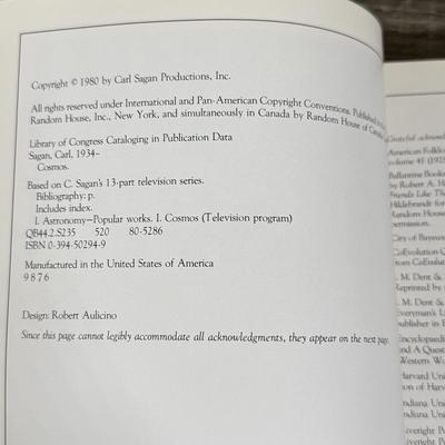 LOT 102L: Cosmos by Carl Sagan, Galaxies by Timothy Ferris & Vintage Physics Books