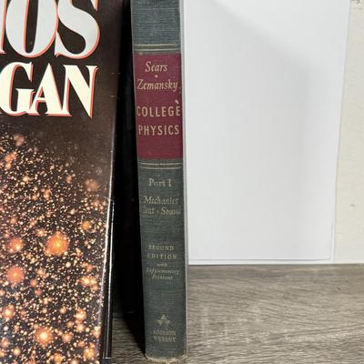 LOT 102L: Cosmos by Carl Sagan, Galaxies by Timothy Ferris & Vintage Physics Books
