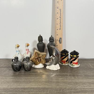 LOT 104D: S&P Shaker Collection: Pewter, Silver Plate, Moon & Star