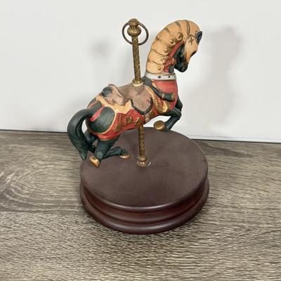 LOT 105D: Vintage Musical Rocking Horse & Carousel Horse