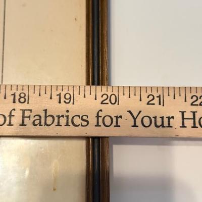 LOT 106L: Vintage "On the Road" Print & Antique Trumeau Mirror " Feeding her feathered friends"