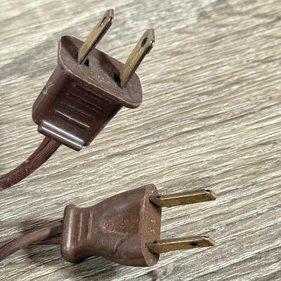 LOT 111L: Pair of Vintage Tiffany Style Glass Gooseneck Lamps