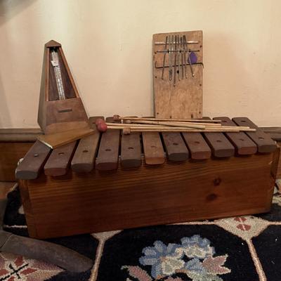 LOT 112L: Wooden Xylophone, Vintage Metronome & More