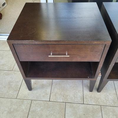 Pair of Wooden End Tables (BSR-EL)