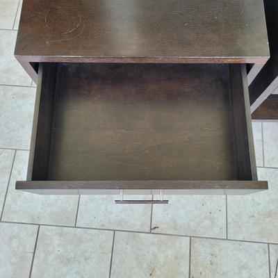 Pair of Wooden End Tables (BSR-EL)