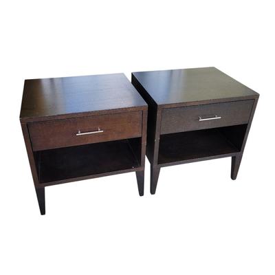 Pair of Wooden End Tables (BSR-EL)