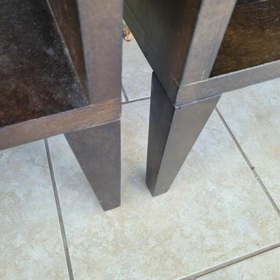 Pair of Wooden End Tables (BSR-EL)