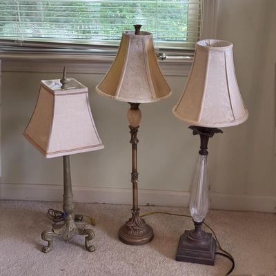 Three Ornate Table Lamps (PB-DZ)
