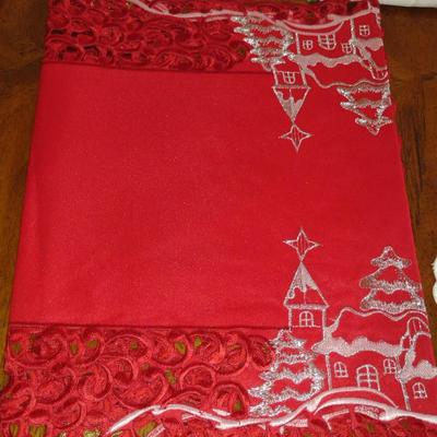 Collection of Winter/Holiday Table Linens