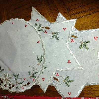 Collection of Winter/Holiday Table Linens