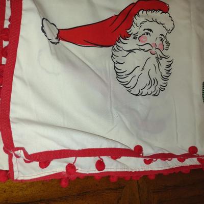 Collection Holiday Table Linens- Table Cloth and 12 Napkins