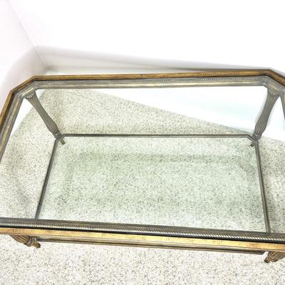 MCM Gold Framed Coffee Table