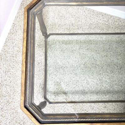 MCM Gold Framed Coffee Table