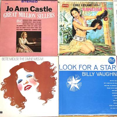 Lot of 30 Records - Barbara Streisand, Bette Midler, Johnny Mathis, Mantovani, Tommy Dorsey, and More