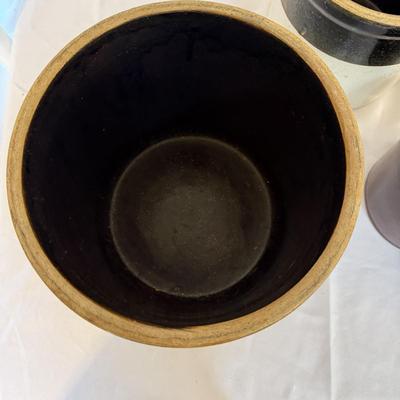 Four Stoneware Crocks (SR-BM)
