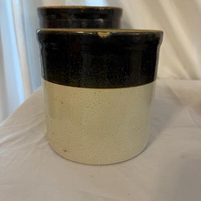 Four Stoneware Crocks (SR-BM)