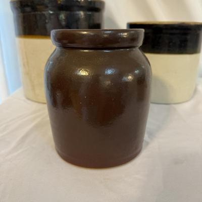 Four Stoneware Crocks (SR-BM)