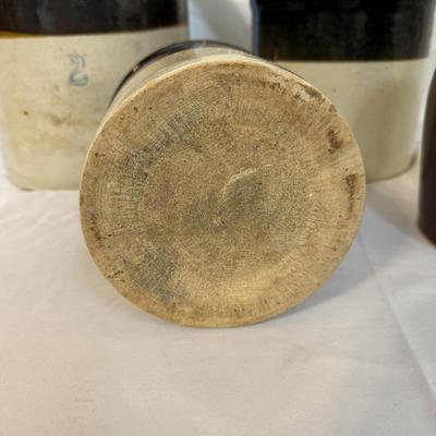 Four Stoneware Crocks (SR-BM)