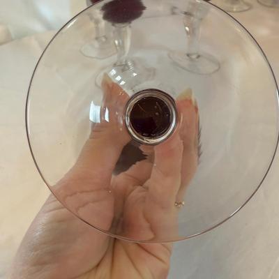 Ruby Red Wine Glasses and Dessert Dishes (SR-BM)