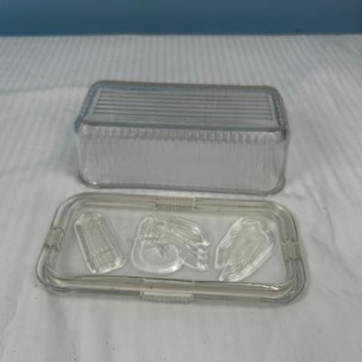 Butter glass dish for corn/veggie rolling - 20