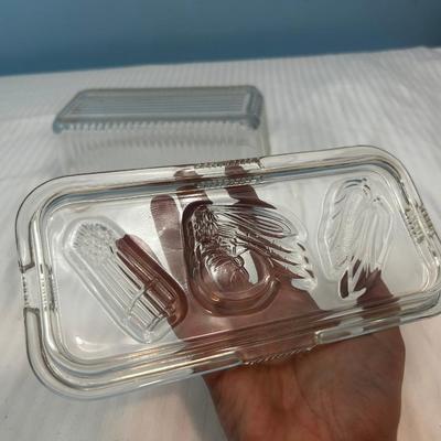 Butter glass dish for corn/veggie rolling - 20