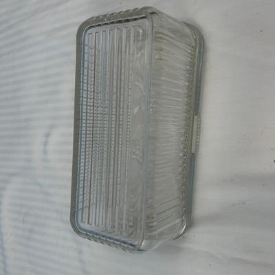 Butter glass dish for corn/veggie rolling - 20
