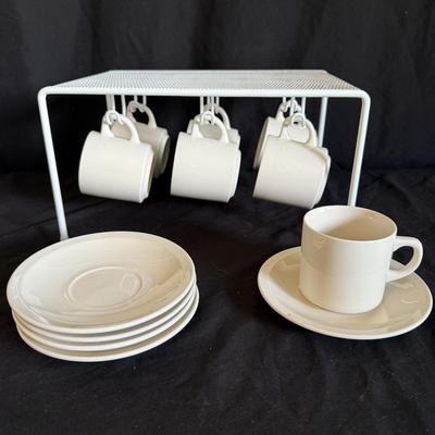Set of White Dishes and Bowls (K-BM)