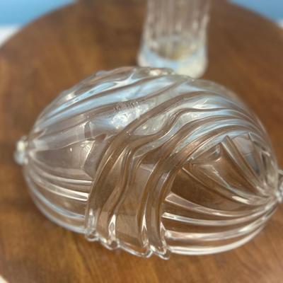 Large heavy crystal bowl - 31