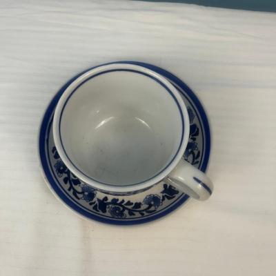 Cup and Saucer set deep blue - Centrum - 6