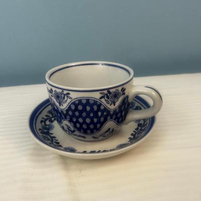Cup and Saucer set deep blue - Centrum - 6