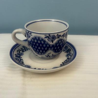 Cup and Saucer set deep blue - Centrum - 6