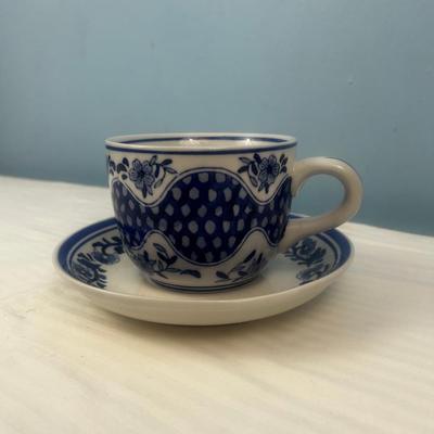 Cup and Saucer set deep blue - Centrum - 6