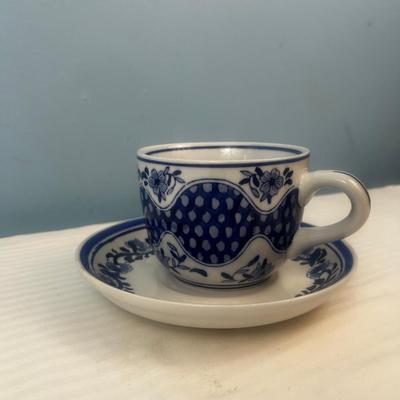 Cup and Saucer set deep blue - Centrum - 6