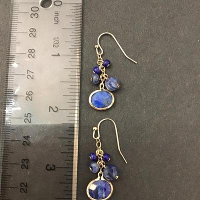 Pretty blue stone earrings