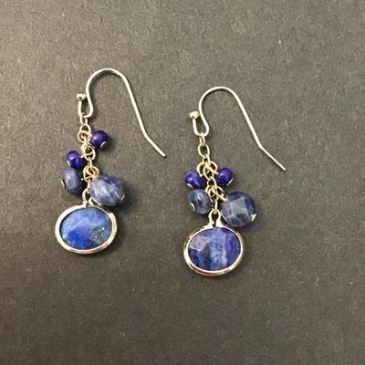 Pretty blue stone earrings