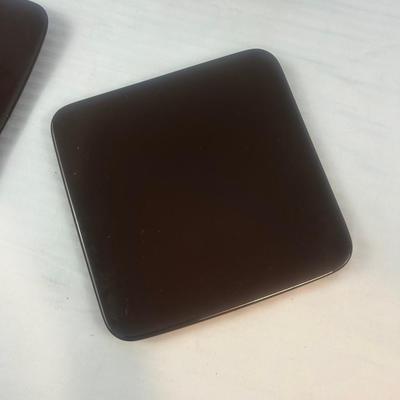 Set of 7: Brown Square plates - 2