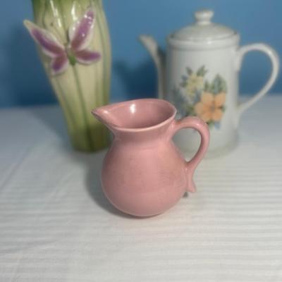 Set of 3 Floral design Vase, pitcher & tea pot - 8