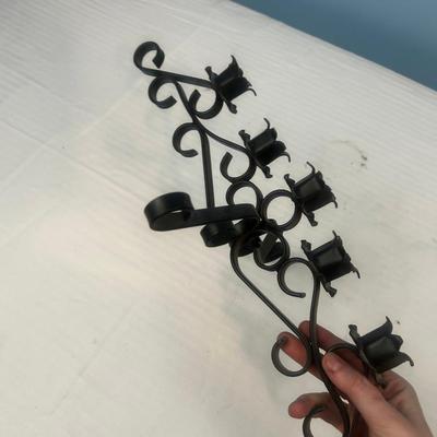Iron candle holder