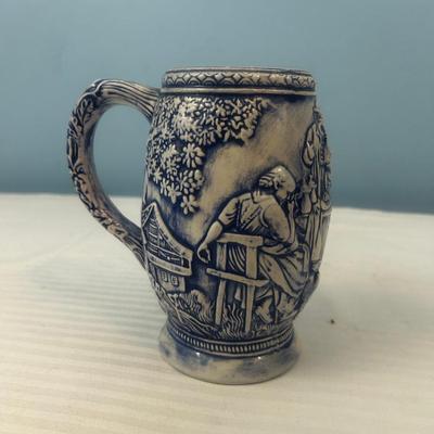 Blue Beer Stein - 9