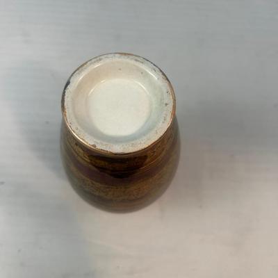 Metallic Glazed Vase - 14