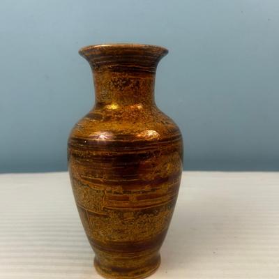 Metallic Glazed Vase - 14