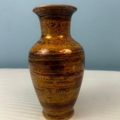 Metallic Glazed Vase - 14