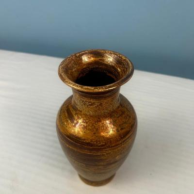 Metallic Glazed Vase - 14