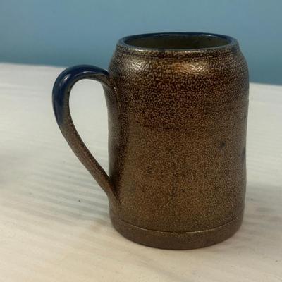 Set of 2: Pottery mug & small pitcher