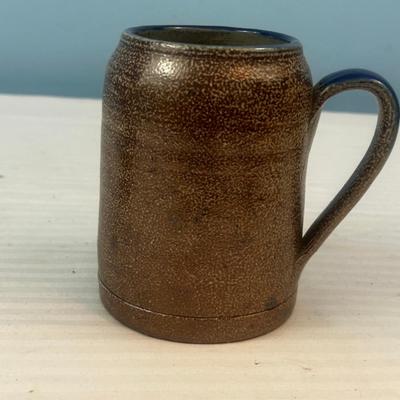 Set of 2: Pottery mug & small pitcher