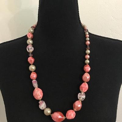 Vintage japan faux bead necklace