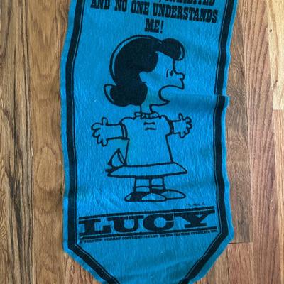 WHOA! 1967-68 Snoopy and Peanuts Felt Banners HIGHLY COLLECTIBLE